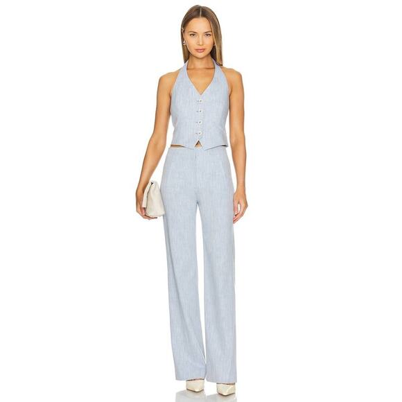 Veronica Beard Jude Pant in Blue Oasis 4 - Picture 4 of 5